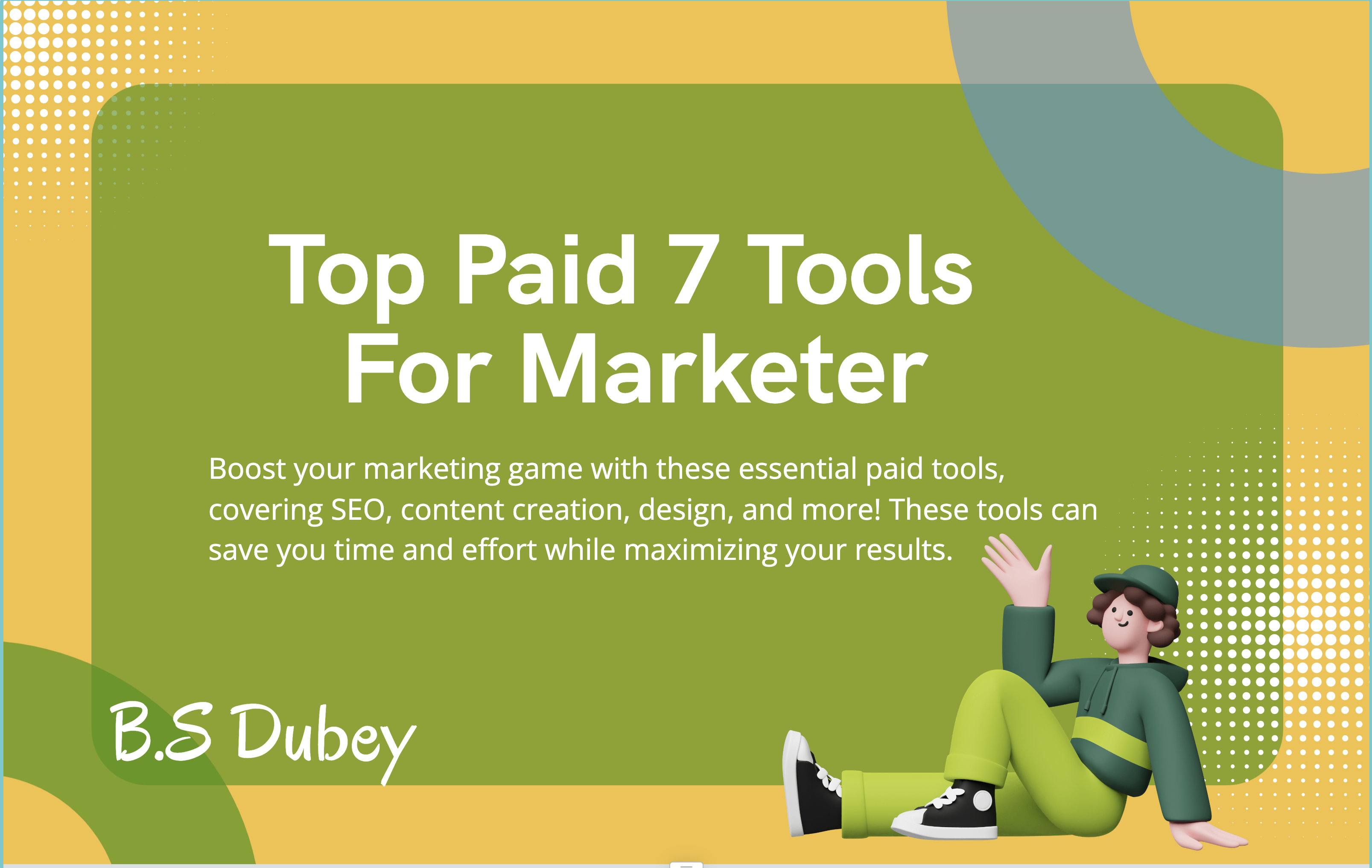 Top Paid 7 Tools For Marketer